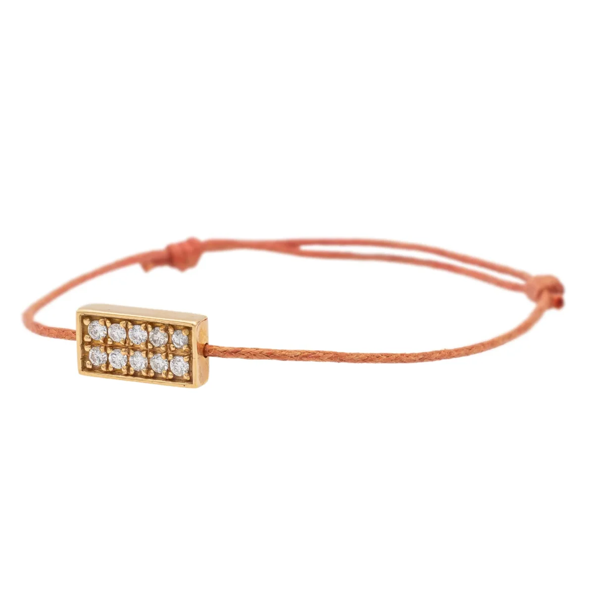 Bracelet Cordon Or rose Diamant – Image 5