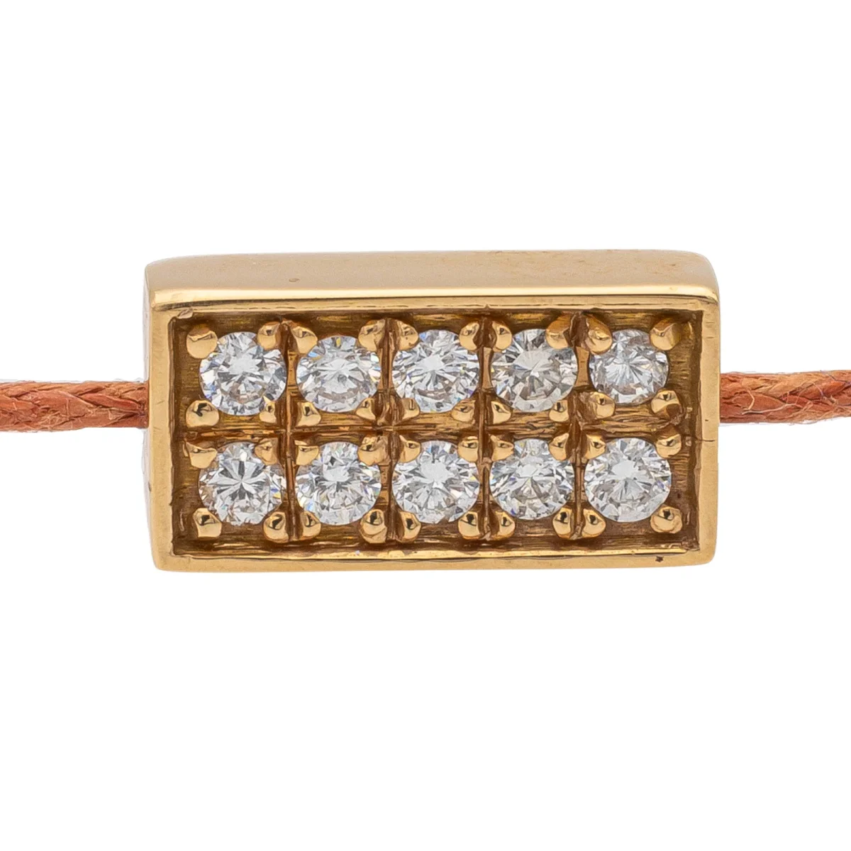 Bracelet Cordon Or rose Diamant – Image 6