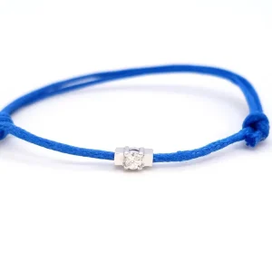 Bracelet Cordon Or blanc Diamant