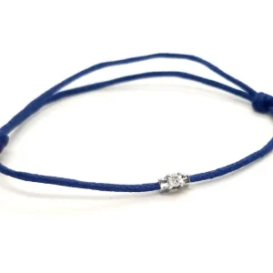 Bracelet Cordon Or blanc Diamant