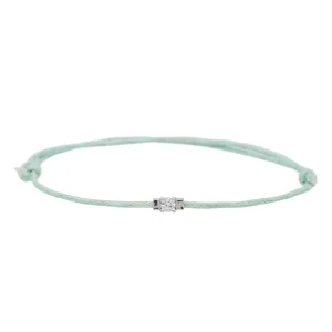 Bracelet Cordon Or blanc Diamant