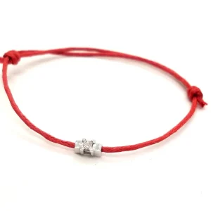 Bracelet Cordon Or blanc Diamant