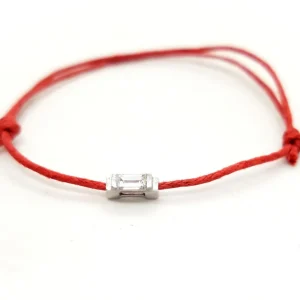 Bracelet Cordon Or blanc Diamant