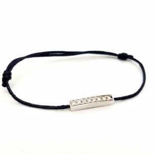 Bracelet Cordon Or blanc Diamant