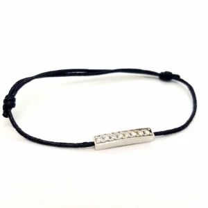 Bracelet Cordon Or blanc Diamant