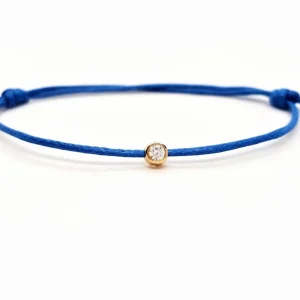 Bracelet Cordon Or rose Diamant