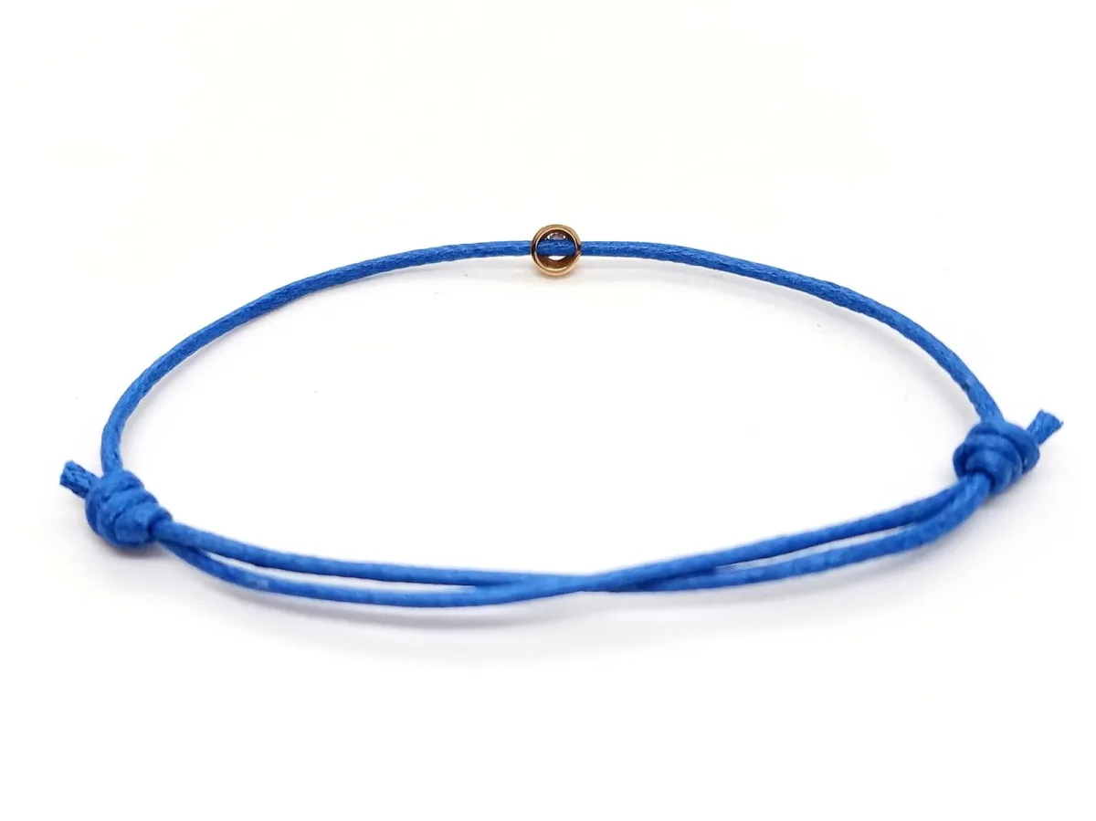 Bracelet Cordon Or rose Diamant – Image 5