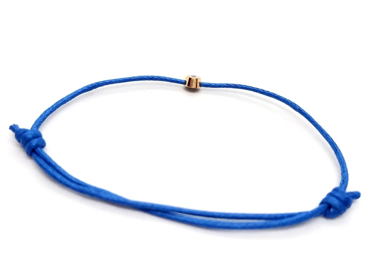 Bracelet Cordon Or rose Diamant – Image 6