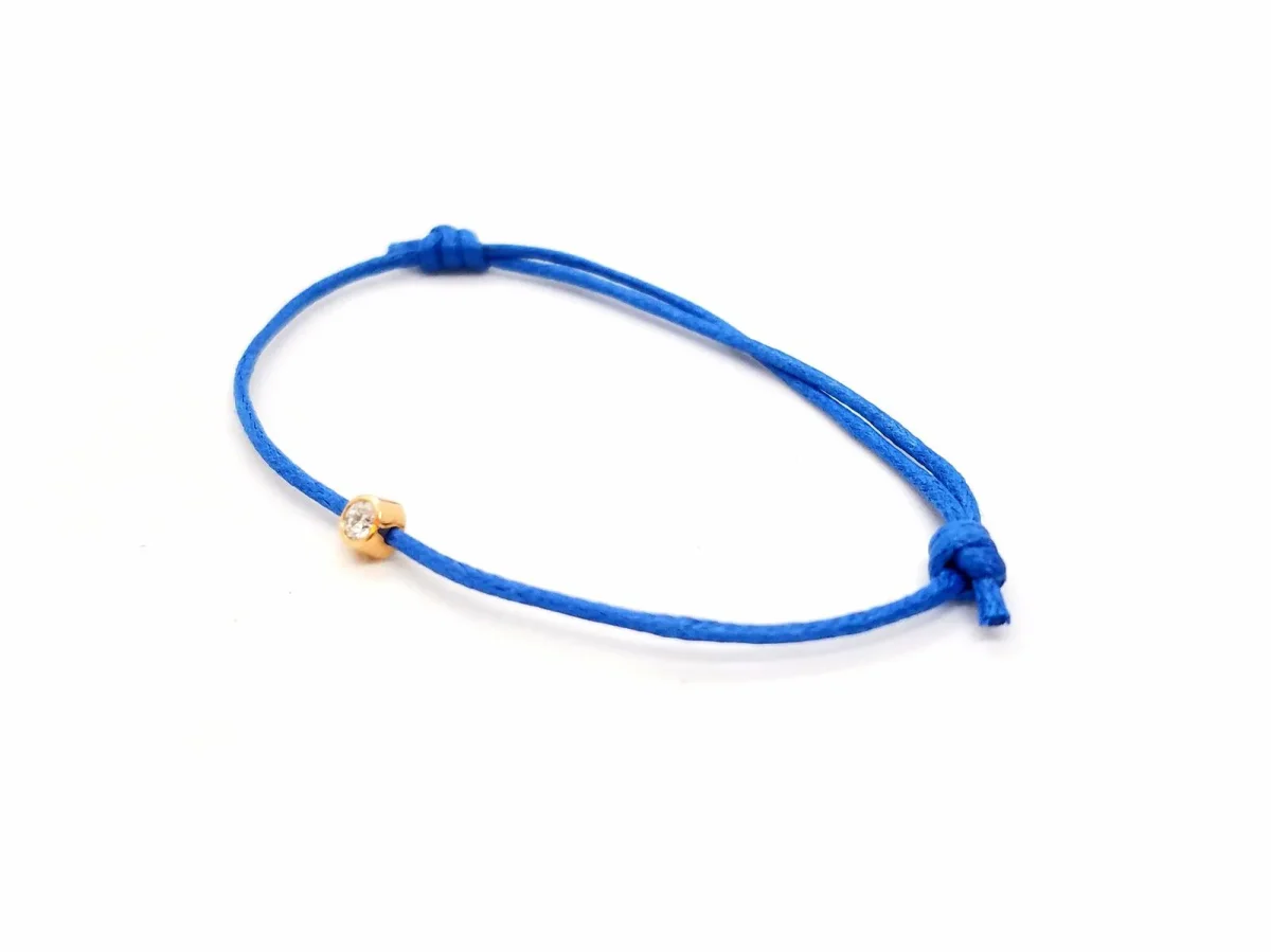 Bracelet Cordon Or rose Diamant – Image 7