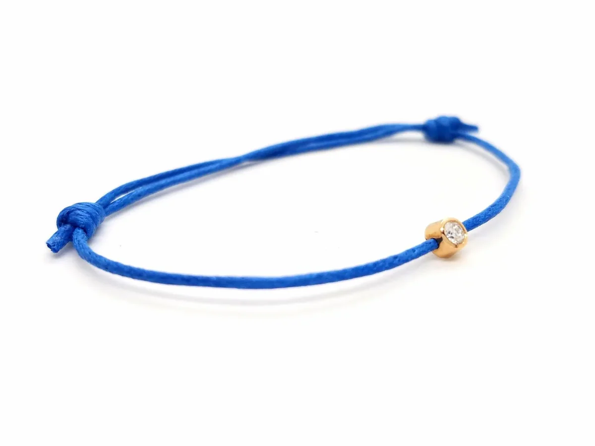 Bracelet Cordon Or rose Diamant – Image 8