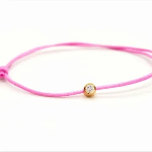 Bracelet Cordon Or rose Diamant