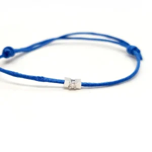 Bracelet Cordon Or blanc Diamant