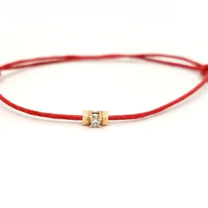 Bracelet Cordon Or rose Diamant