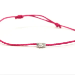 Bracelet Cordon Or blanc Diamant