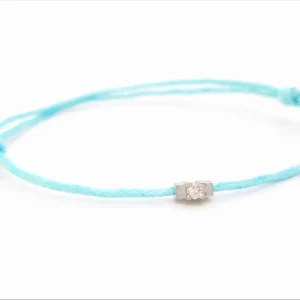 Bracelet Cordon Or blanc Diamant