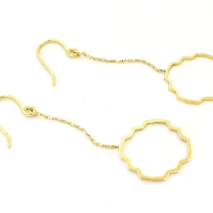 Boucles d'oreilles Transparence Or jaune