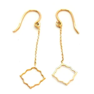 Boucles d'oreilles Transparence Or rose