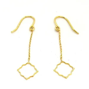 Boucles d'oreilles Transparence Or jaune