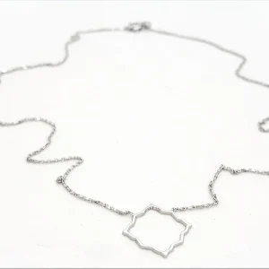 Collier Transparence Or blanc