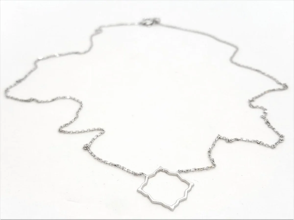 Collier Transparence Or blanc – Image 2