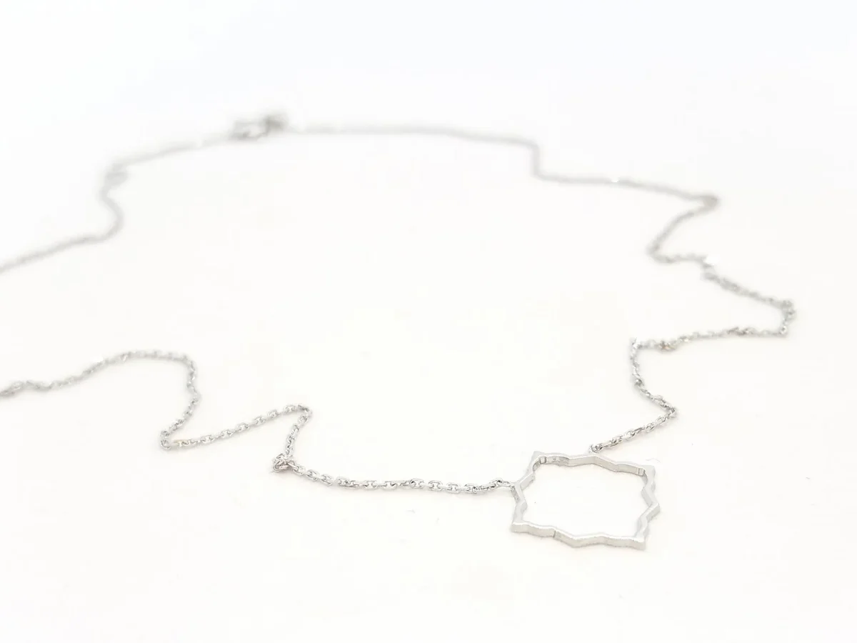 Collier Transparence Or blanc – Image 3