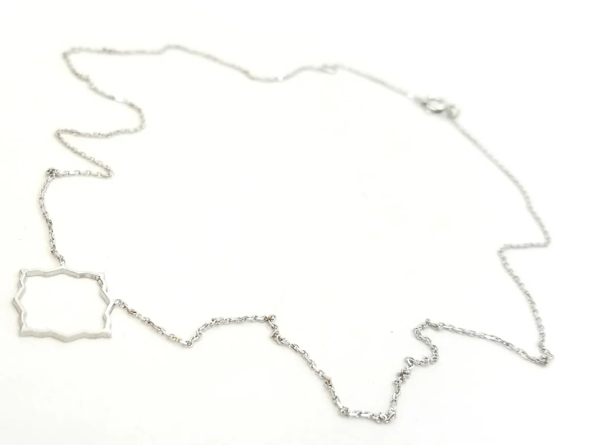 Collier Transparence Or blanc – Image 5