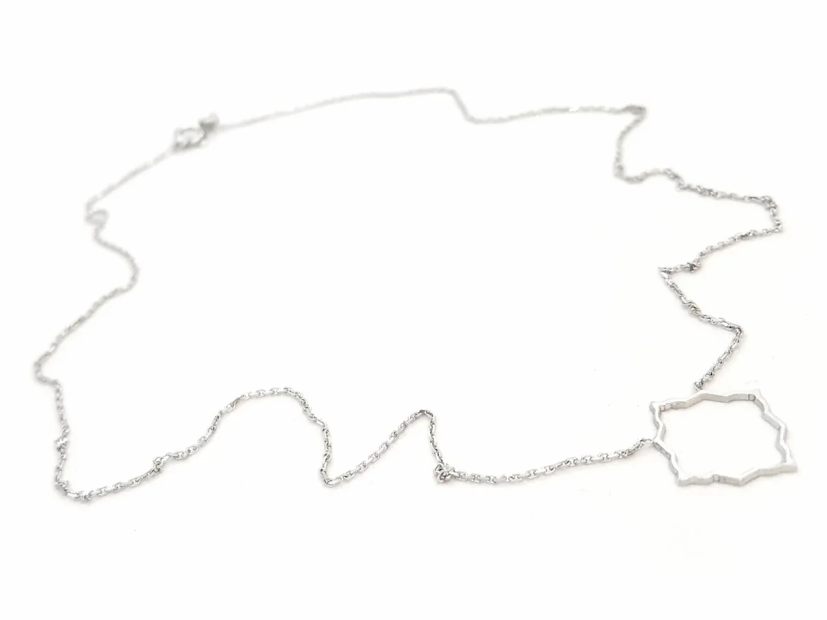 Collier Transparence Or blanc – Image 6