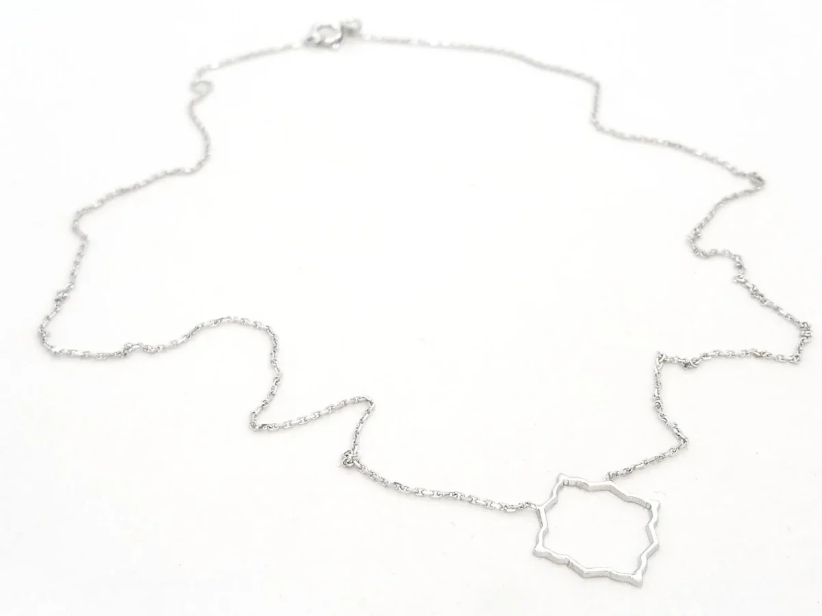 Collier Transparence Or blanc – Image 7