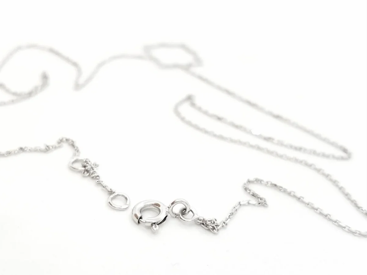Collier Transparence Or blanc – Image 8