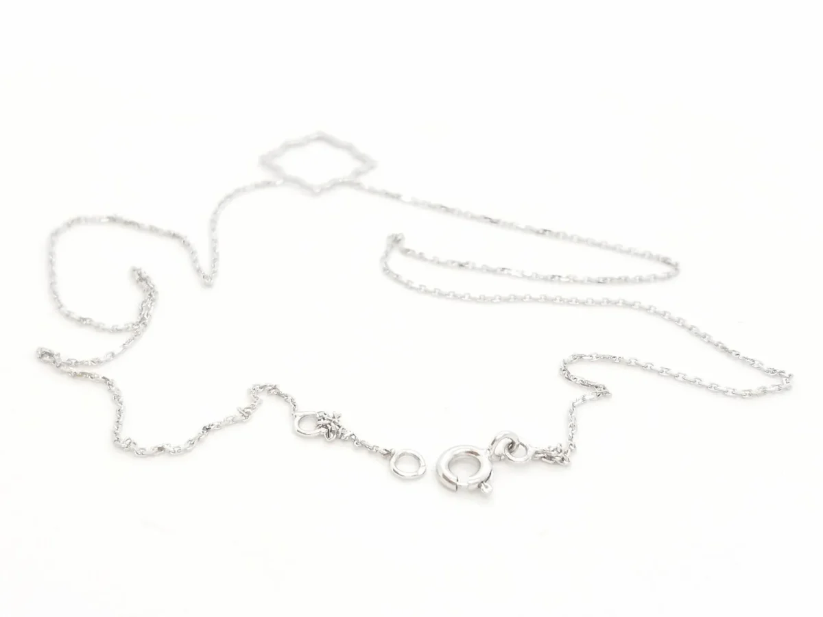 Collier Transparence Or blanc – Image 9