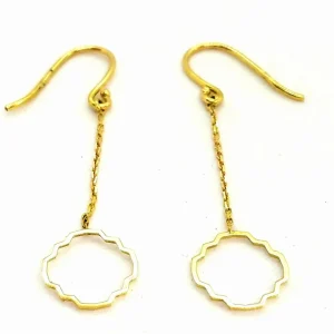 Boucles d'oreilles Transparence Or jaune