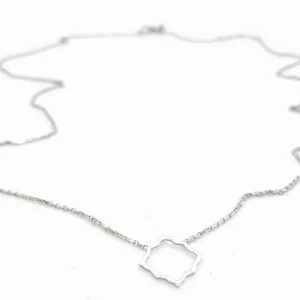 Collier Transparence Or blanc