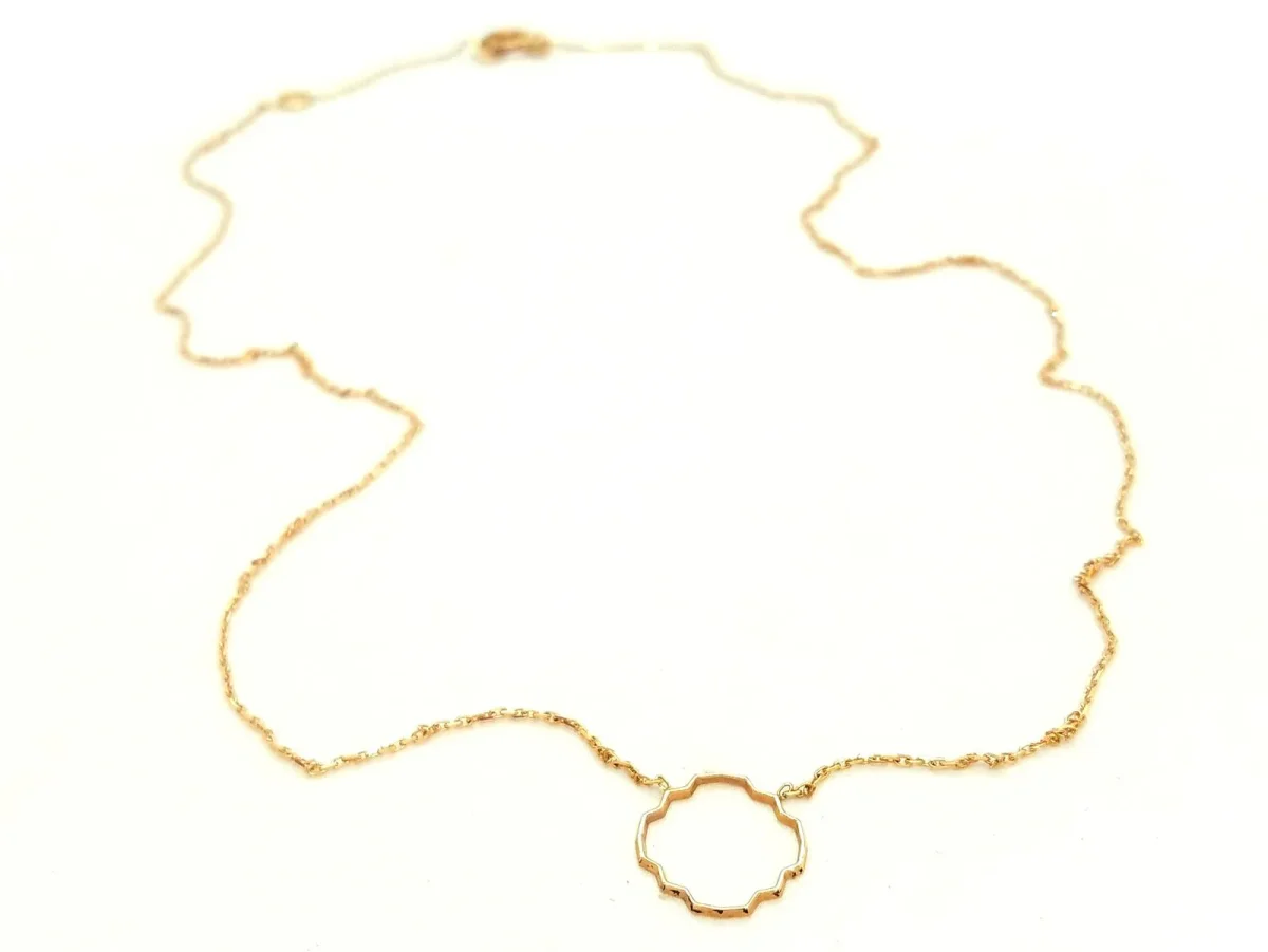 Collier Transparence Or rose – Image 2