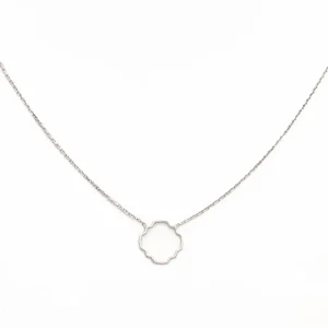 Collier Transparence Or blanc
