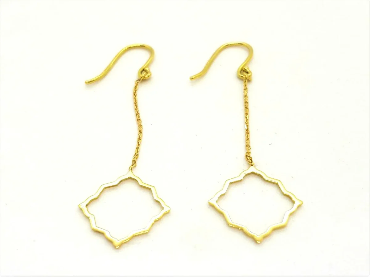 Boucles d'oreilles Transparence Or jaune