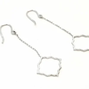Boucles d'oreilles Transparence Or blanc