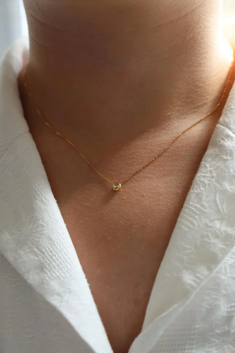 Collier Or jaune Diamant – Image 3