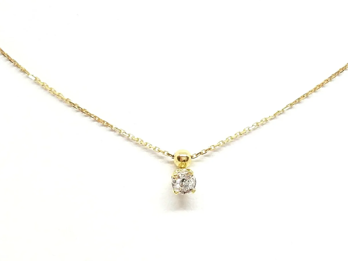 Collier Chaîne + pendentif Or jaune Diamant