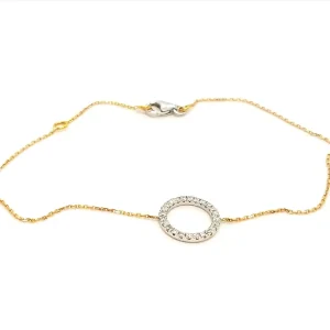 Bracelet Graphique Or blanc, Or rose Diamant