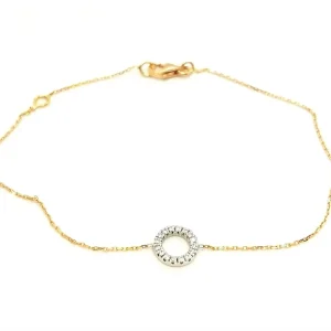 Bracelet Graphique Or blanc, Or rose Diamant