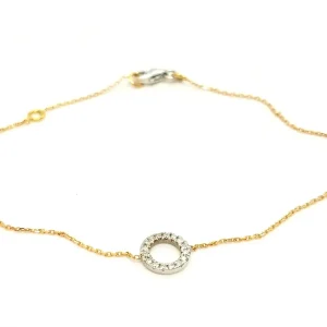 Bracelet Graphique Or blanc, Or rose Diamant