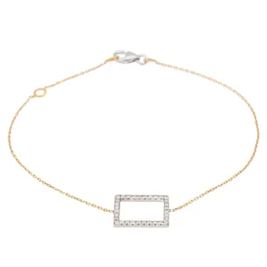 Bracelet Graphique Or rose, Or blanc Diamant