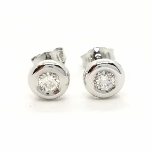 Boucles d'oreilles Or blanc Diamant