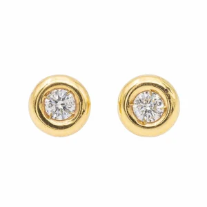 Boucles d'oreilles Or jaune Diamant