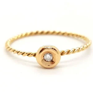 Bague Or rose Diamant