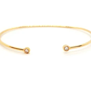 Bracelet Jonc Or rose Diamant