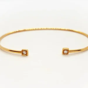 Bracelet Jonc Or rose Diamant