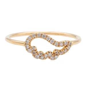 Bague Aile d'ange Or rose Diamant