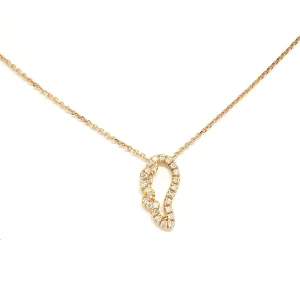 Collier Aile d'ange Or rose Diamant