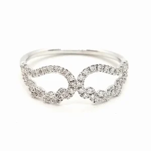 Bague Aile d'ange Or blanc Diamant